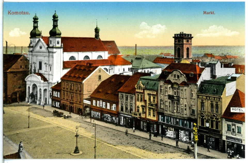 14971-Komotau-1912-Markt-Brück & Sohn Kunstverlag