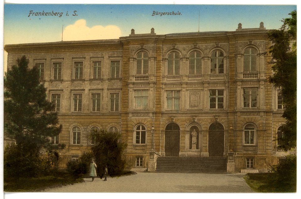 16485-Frankenberg-1913-Bürgerschule-Brück & Sohn Kunstverlag