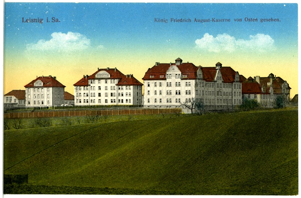 18995-Leisnig-1915-König Friedrich August Kaserne-Brück & Sohn Kunstverlag