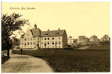 13162-Lockwitz-1911-Schule-Brück & Sohn Kunstverlag