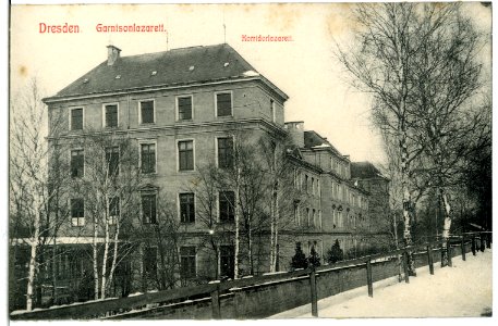 11402-Dresden-1910-Garnisonslazarett - Korridorlazarett-Brück & Sohn Kunstverlag