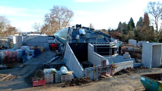 Wilhelma Menschenaffenhaus Baustelle 1