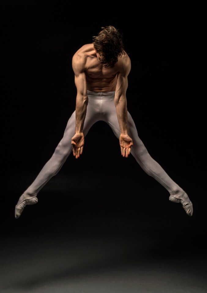 Dancer black and white art