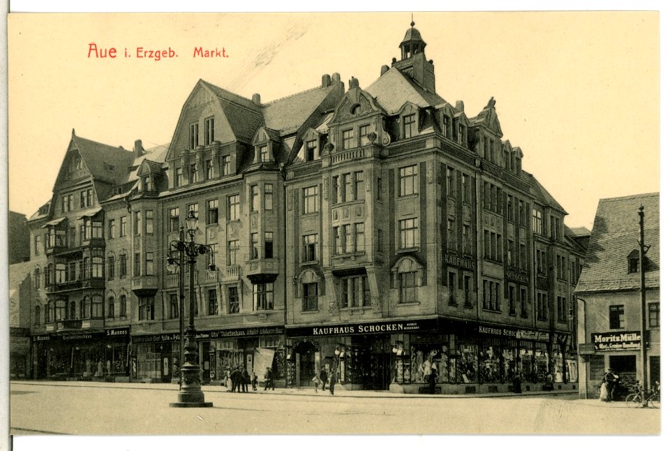 13562-Aue-1911-Markt-Brück & Sohn Kunstverlag