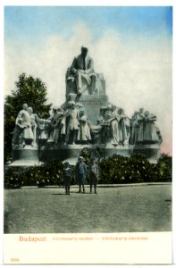 09904-Budapest-1908-Vörösmarty-Denkmal-Brück & Sohn Kunstverlag