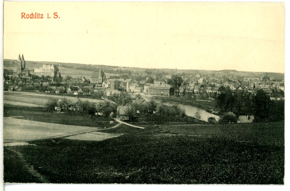 10749-Rochlitz-1909-Blick auf Rochlitz-Brück & Sohn Kunstverlag