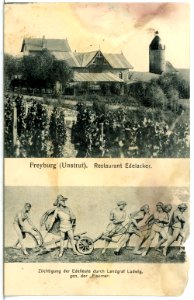 14628-Freyburg-1912-Restaurant Edelacker-Brück & Sohn Kunstverlag