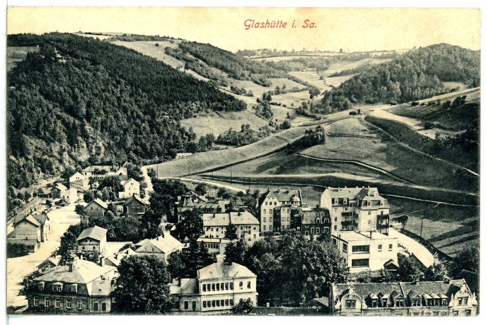 12522-Glashütte-1911-Blick auf Glashütte-Brück & Sohn Kunstverlag
