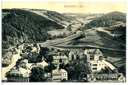 12522-Glashütte-1911-Blick auf Glashütte-Brück & Sohn Kunstverlag