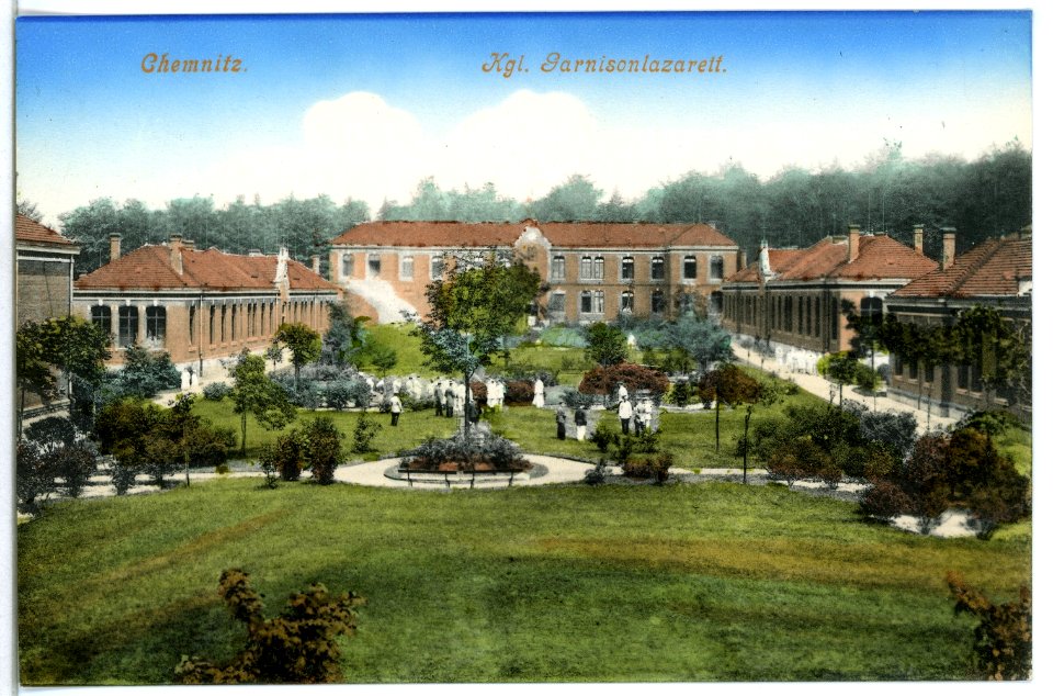 10946-Chemnitz-1909-Garnisonslazarett-Brück & Sohn Kunstverlag
