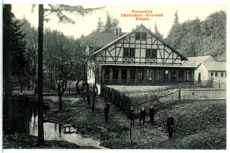 13104-Elbogen-1911-Restauration Schützenhaus Gaiersbach-Brück & Sohn Kunstverlag