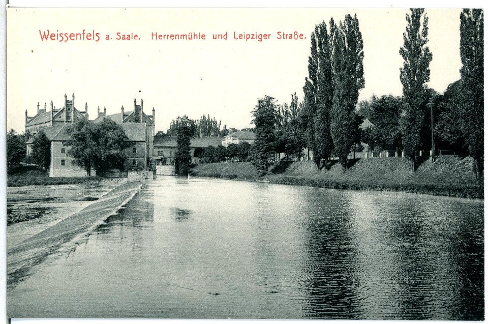 13908-Weißenfels-1912-Herrenmühle und Leipziger Straße-Brück & Sohn Kunstverlag