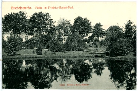 10345-Bischofswerda-1908-im Friedrich-August-Park-Brück & Sohn Kunstverlag