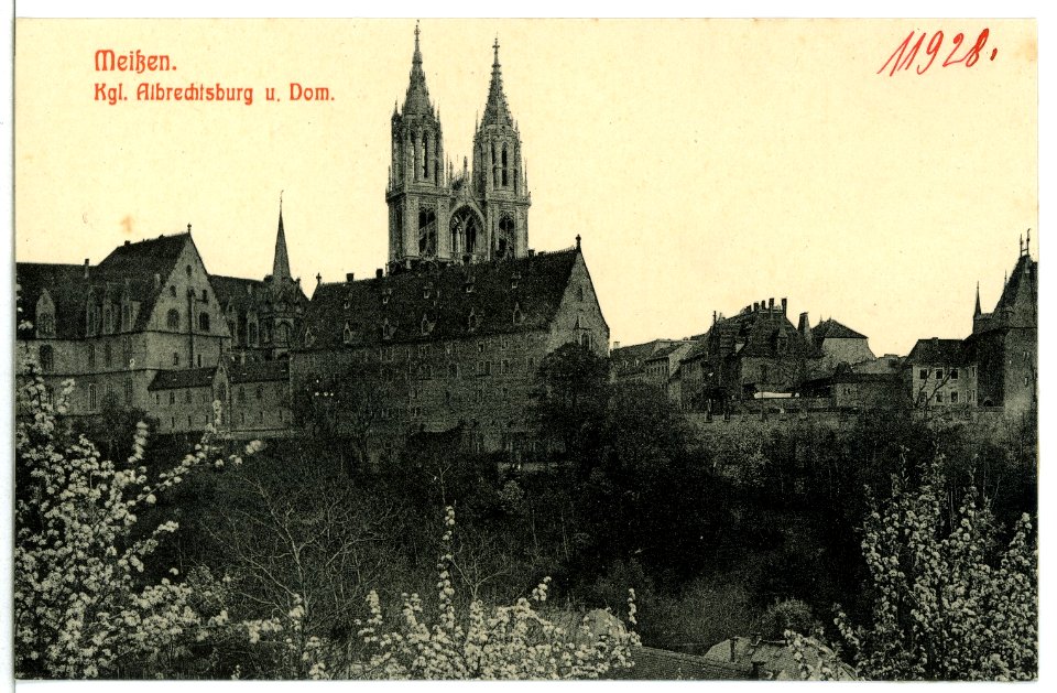 11928-Meißen-1910-Albrechtsburg und Dom vom Schottenberg, Kornhaus-Brück & Sohn Kunstverlag