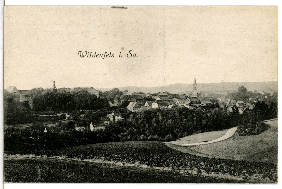 12021-Wildenfels-1910-Blick auf den Ort-Brück & Sohn Kunstverlag