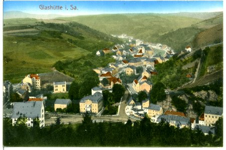 11605-Glashütte-1910-Blick auf Glashütte-Brück & Sohn Kunstverlag
