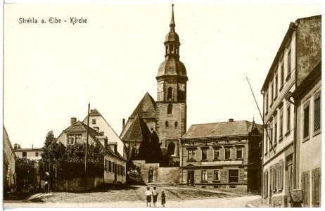 20586-Strehla-1917-Kirche-Brück & Sohn Kunstverlag