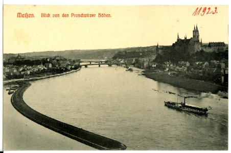 11923-Meißen-1910-Blick von der Proschwitzer Höhen-Brück & Sohn Kunstverlag