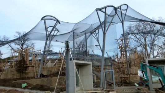 Wilhelma Menschenaffenhaus Baustelle 4