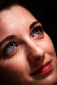 Contact lenses face eyelashes