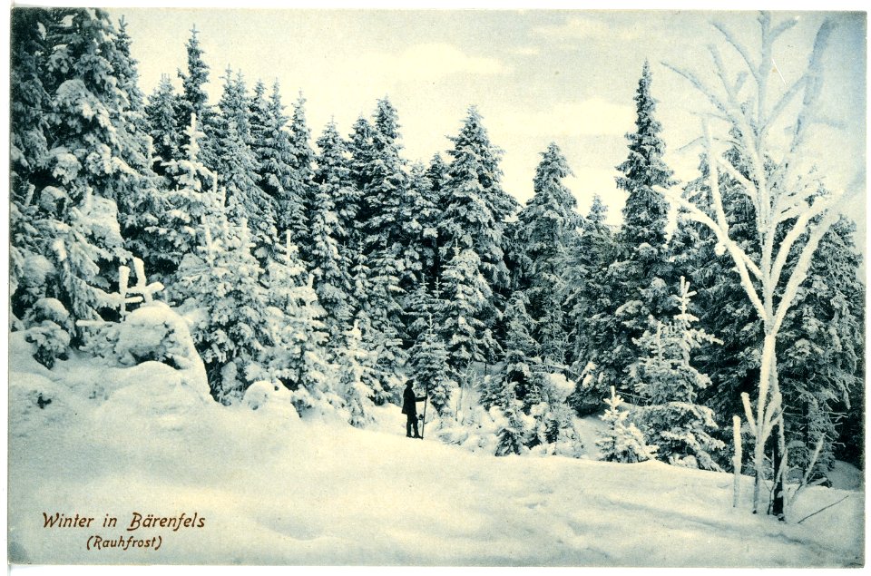 18365-Bärenfels-1914-Blick auf Bärenfels im Winter-Brück & Sohn Kunstverlag