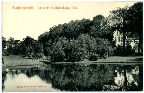 10346-Bischofswerda-1908-im Friedrich-August-Park-Brück & Sohn Kunstverlag
