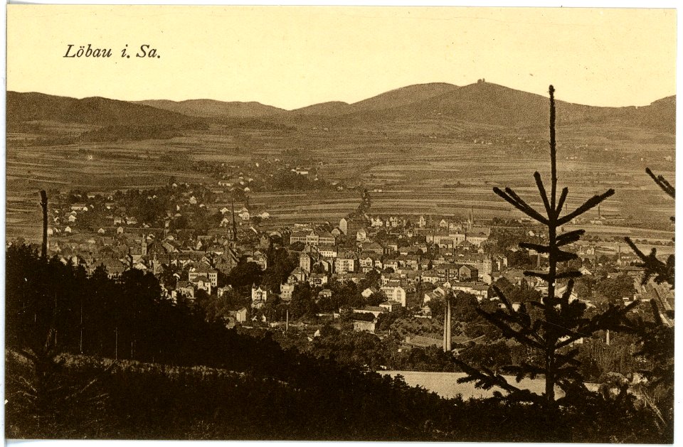 18418-Löbau-1914-Blick auf Löbau-Brück & Sohn Kunstverlag