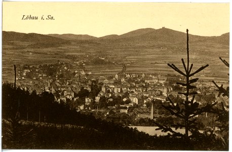 18418-Löbau-1914-Blick auf Löbau-Brück & Sohn Kunstverlag