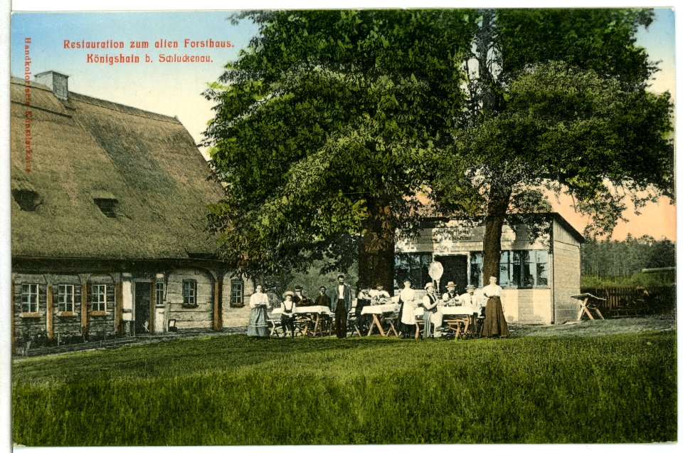 10851-Königshain-1909-Restauration zum Alten Forsthaus-Brück & Sohn Kunstverlag