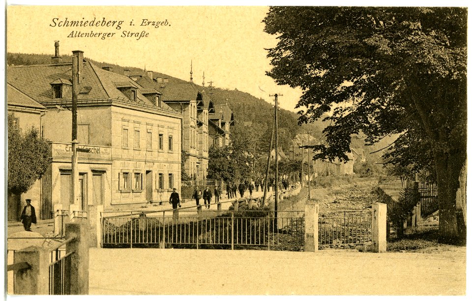 21284-Schmiedeberg-1919-Altenberger Straße-Brück & Sohn Kunstverlag