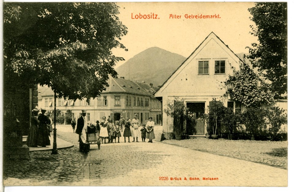 09226-Lobositz-1907-Alter Getreidemarkt-Brück & Sohn Kunstverlag