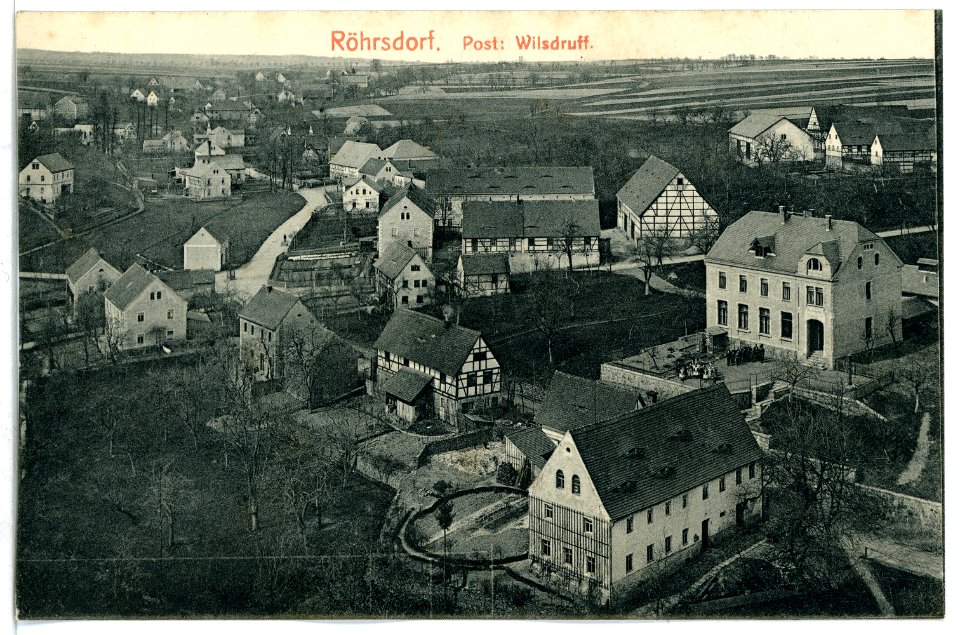 08667-Röhrsdorf-1907-Blick über das Dorf-Brück & Sohn Kunstverlag
