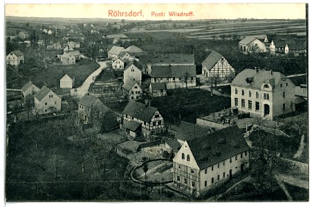 08667-Röhrsdorf-1907-Blick über das Dorf-Brück & Sohn Kunstverlag