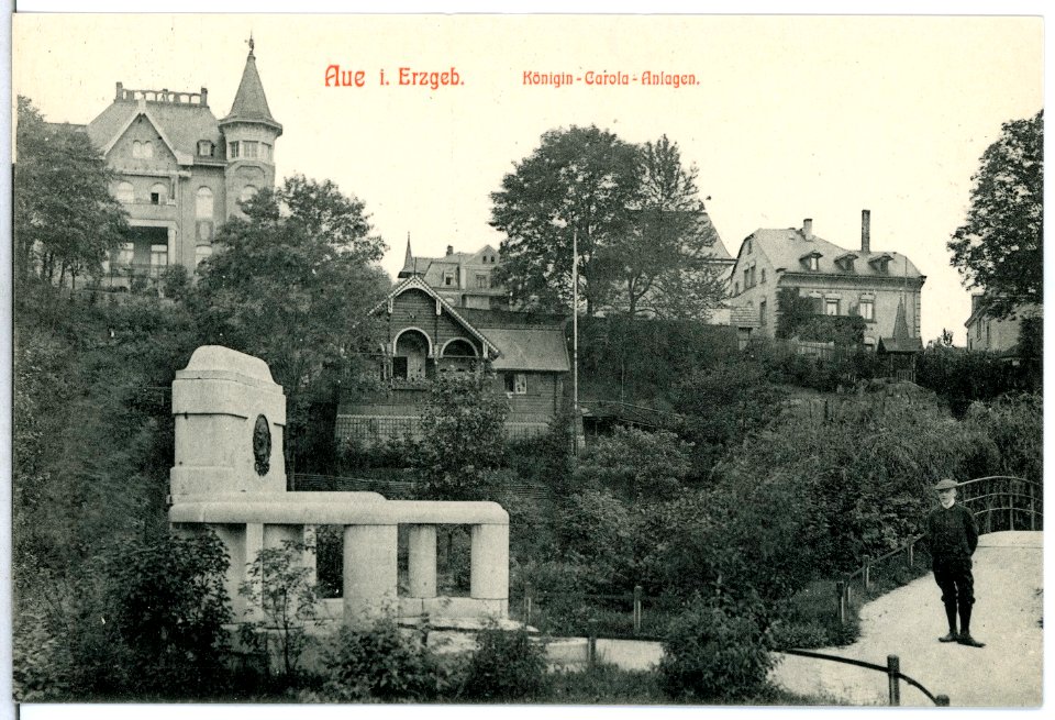 13064-Aue-1911-Königin-Carola-Anlagen-Brück & Sohn Kunstverlag
