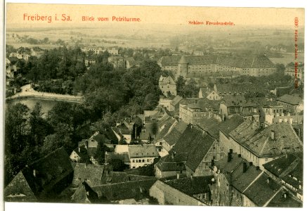 06036-Freiberg-1905-Schloß Freudenstein vom Petriturm gesehen-Brück & Sohn Kunstverlag