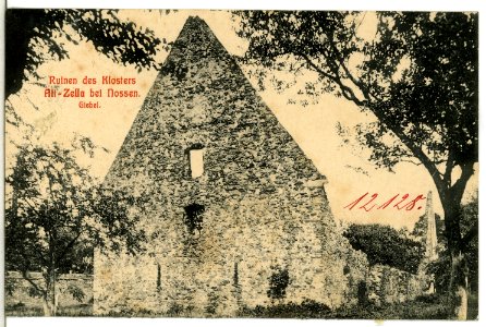 12128-Alt - Zella-1910-Klosterruinen, Giebel-Brück & Sohn Kunstverlag