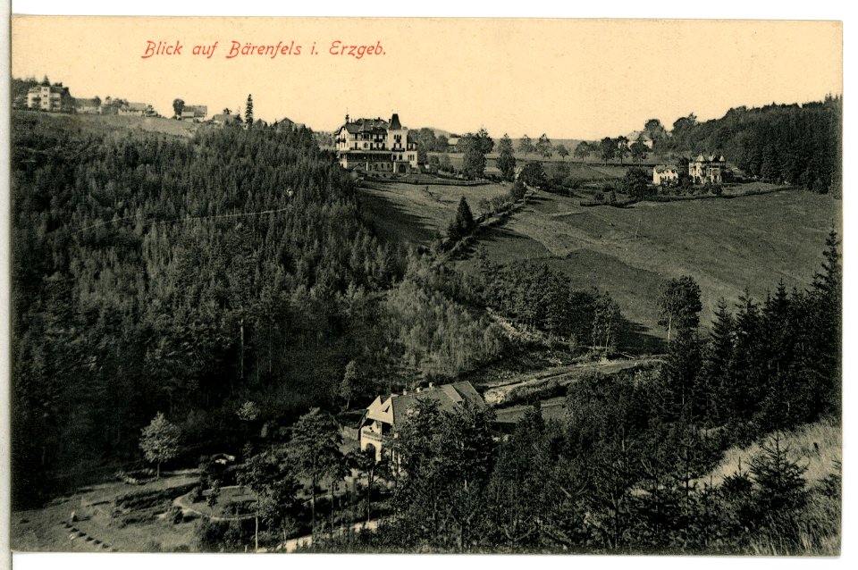 13167-Bärenfels-1911-Blick auf Bärenfels-Brück & Sohn Kunstverlag