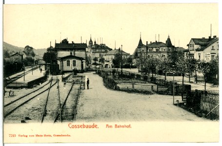 07243-Cossebaude-1906-Bahnhof-Brück & Sohn Kunstverlag