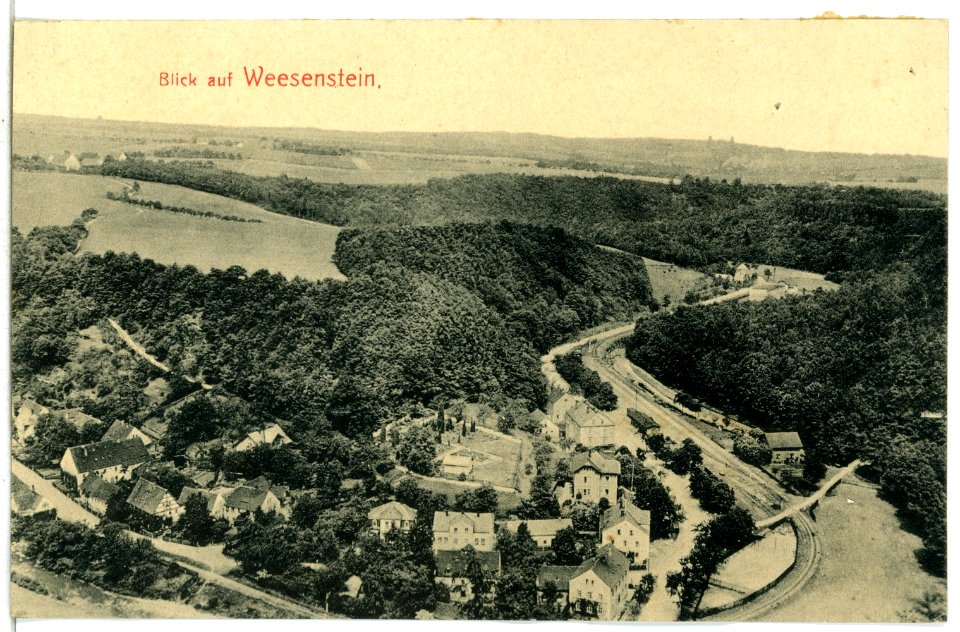 13620-Weesenstein-1911-Blick auf Weesenstein-Brück & Sohn Kunstverlag
