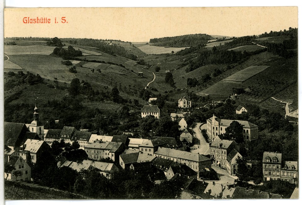 12521-Glashütte-1911-Blick auf Glashütte-Brück & Sohn Kunstverlag