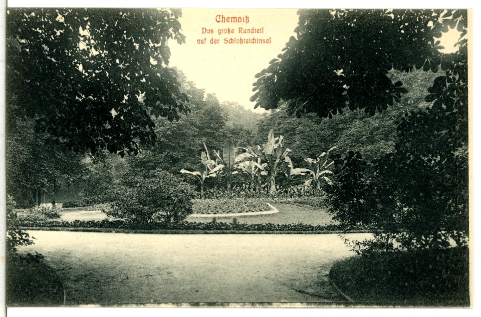13527-Chemnitz-1911-Schloßteichinsel-Brück & Sohn Kunstverlag
