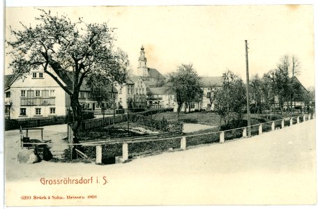 06990-Großröhrsdorf-1906-Blick auf den Ort-Brück & Sohn Kunstverlag