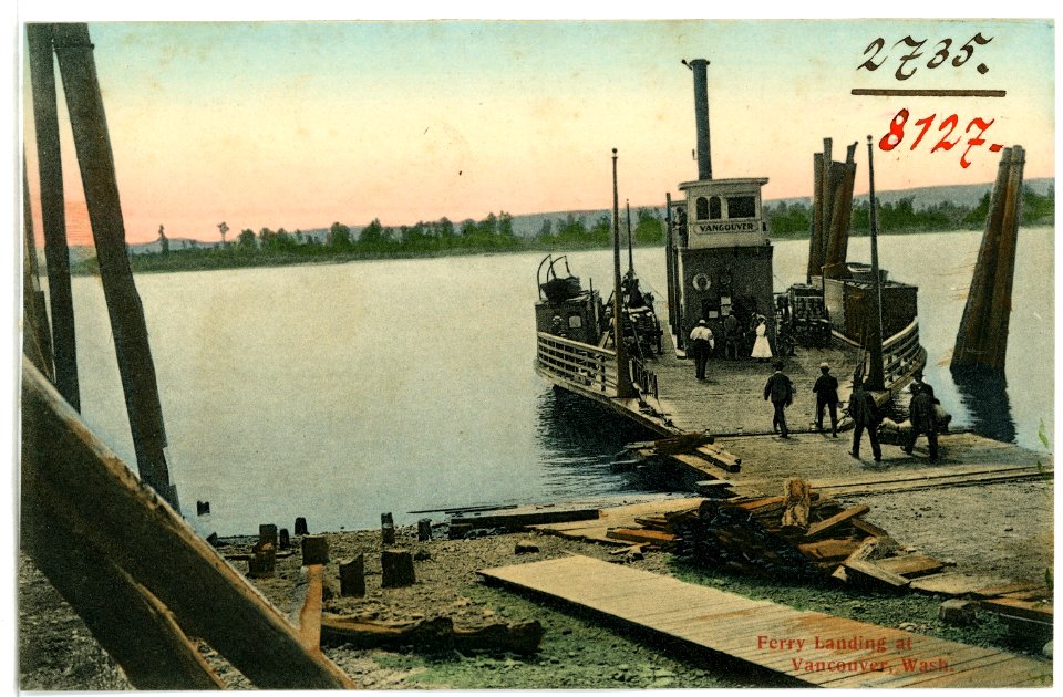 08127-Vancouver, Wash.-1906-Ferry Landing-Brück & Sohn Kunstverlag
