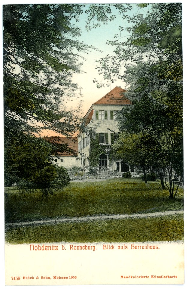 07459-Nobdenitz-1906-Herrenhaus-Brück & Sohn Kunstverlag