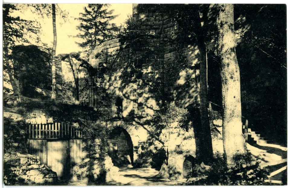 21314-Oybin-1919-Eingang zum Kreuzgang-Brück & Sohn Kunstverlag