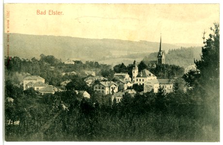 07671-Bad Elster-1906-Blick auf Bad Elster-Brück & Sohn Kunstverlag