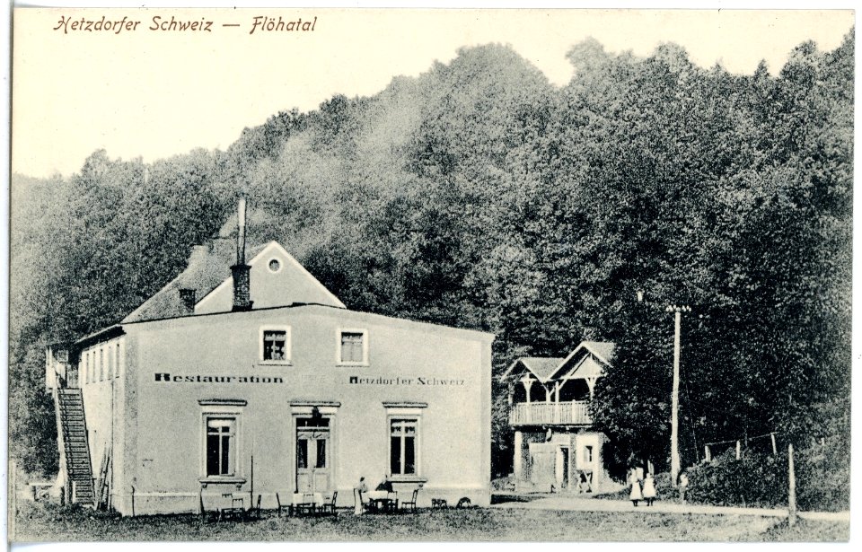 20182-Hetzdorf (Flöhatal)-1916-Restauration Hetzdorfer Schweiz - Flöhatal-Brück & Sohn Kunstverlag