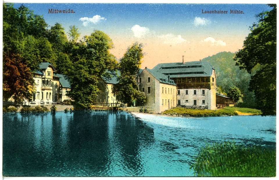 21004-Mittweida-1918-Lauenhainer Mühle-Brück & Sohn Kunstverlag