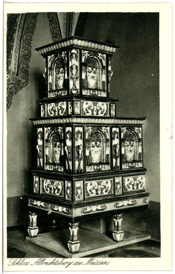 21405-Meißen-1919-Albrechtsburg - Ofen im kleinen Gerichtssaal-Brück & Sohn Kunstverlag