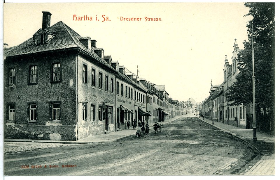 09026-Hartha-1907-Dresdner Straße-Brück & Sohn Kunstverlag